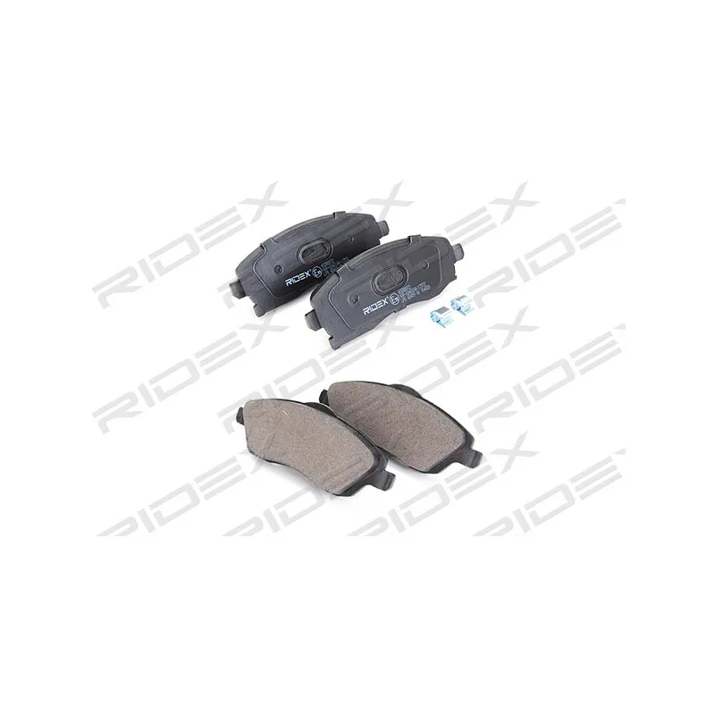 Jeu de 4 plaquettes de frein avant RIDEX 402B0072 - Visuel 1