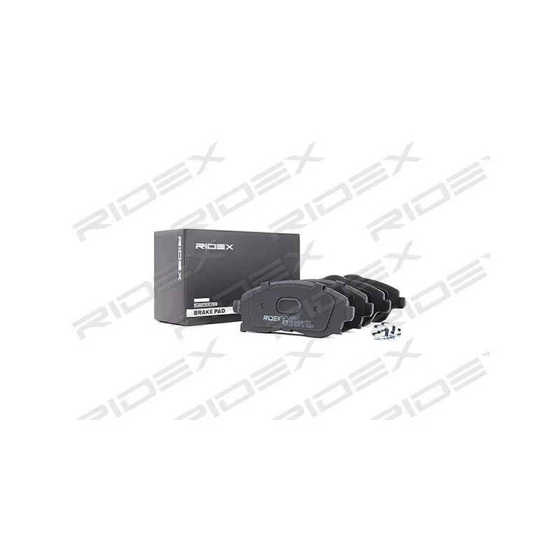 Jeu de 4 plaquettes de frein avant RIDEX 402B0072 - Visuel 2