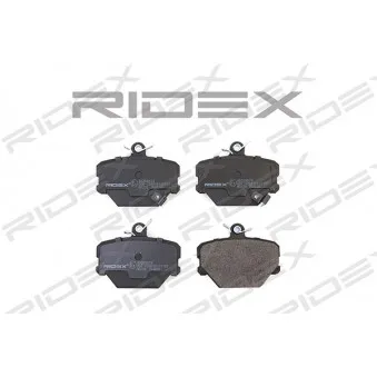 RIDEX 402B0074 - Jeu de 4 plaquettes de frein avant