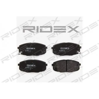 RIDEX 402B0076 - Jeu de 4 plaquettes de frein avant