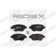 RIDEX 402B0080 - Jeu de 4 plaquettes de frein avant