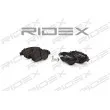 RIDEX 402B0080 - Jeu de 4 plaquettes de frein avant