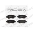 Jeu de 4 plaquettes de frein avant RIDEX [402B0085]