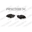 RIDEX 402B0085 - Jeu de 4 plaquettes de frein avant