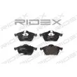 RIDEX 402B0087 - Jeu de 4 plaquettes de frein avant