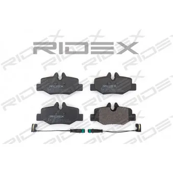 RIDEX 402B0098 - Jeu de 4 plaquettes de frein arrière