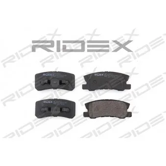 RIDEX 402B0101 - Jeu de 4 plaquettes de frein arrière