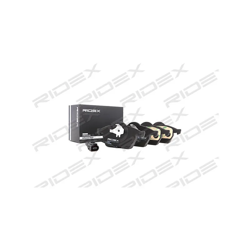 Jeu de 4 plaquettes de frein avant RIDEX 402B0105 - Visuel 2