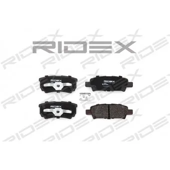 Jeu de 4 plaquettes de frein arrière RIDEX 402B0106