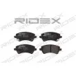 RIDEX 402B0107 - Jeu de 4 plaquettes de frein avant