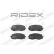 RIDEX 402B0108 - Jeu de 4 plaquettes de frein avant