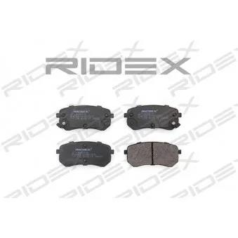 Jeu de 4 plaquettes de frein arrière RIDEX OEM 583020XA00