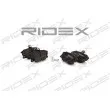RIDEX 402B0117 - Jeu de 4 plaquettes de frein avant