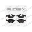 RIDEX 402B0118 - Jeu de 4 plaquettes de frein avant