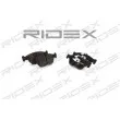 RIDEX 402B0118 - Jeu de 4 plaquettes de frein avant