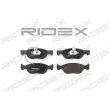 RIDEX 402B0122 - Jeu de 4 plaquettes de frein avant