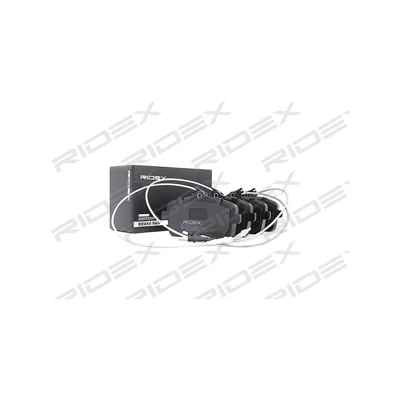 Jeu de 4 plaquettes de frein avant RIDEX 402B0123 - Visuel 1