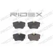 RIDEX 402B0124 - Jeu de 4 plaquettes de frein arrière