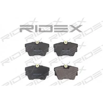 RIDEX 402B0124 - Jeu de 4 plaquettes de frein arrière