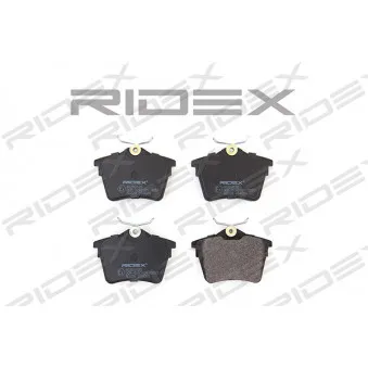 Jeu de 4 plaquettes de frein arrière RIDEX OEM 13.0460-2893.2