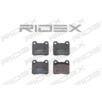 RIDEX 402B0131 - Jeu de 4 plaquettes de frein arrière
