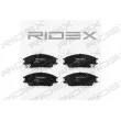 RIDEX 402B0132 - Jeu de 4 plaquettes de frein avant