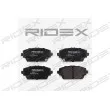 RIDEX 402B0135 - Jeu de 4 plaquettes de frein avant