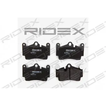 RIDEX 402B0137 - Jeu de 4 plaquettes de frein arrière
