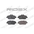 RIDEX 402B0138 - Jeu de 4 plaquettes de frein avant