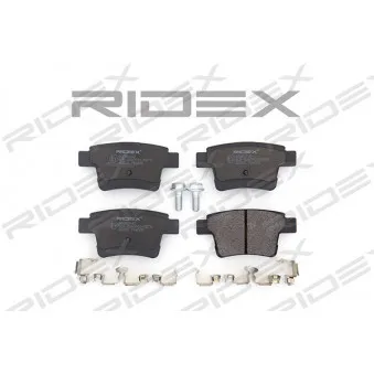 RIDEX 402B0142 - Jeu de 4 plaquettes de frein arrière