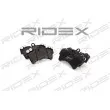 RIDEX 402B0156 - Jeu de 4 plaquettes de frein avant