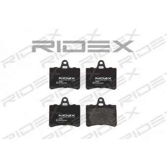 RIDEX 402B0158 - Jeu de 4 plaquettes de frein arrière