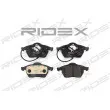 RIDEX 402B0161 - Jeu de 4 plaquettes de frein avant