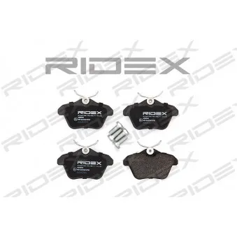 Jeu de 4 plaquettes de frein arrière RIDEX 402B0165