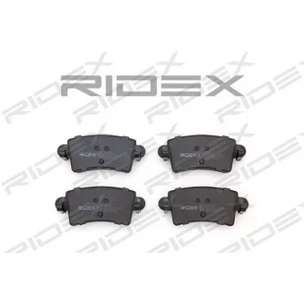RIDEX 402B0167 - Jeu de 4 plaquettes de frein arrière