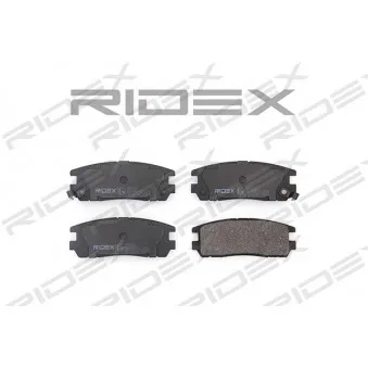 RIDEX 402B0168 - Jeu de 4 plaquettes de frein arrière