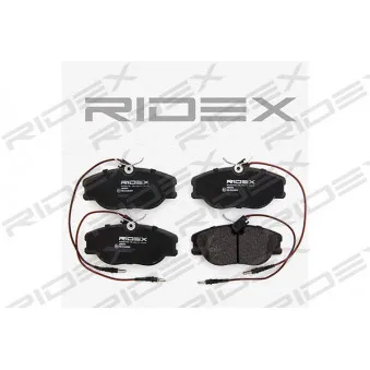 RIDEX 402B0175 - Jeu de 4 plaquettes de frein avant