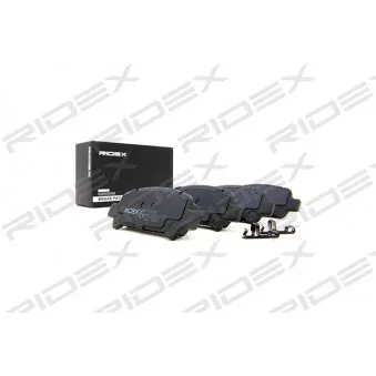 RIDEX 402B0180 - Jeu de 4 plaquettes de frein arrière