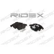 RIDEX 402B0181 - Jeu de 4 plaquettes de frein avant