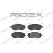 Jeu de 4 plaquettes de frein avant RIDEX [402B0182]