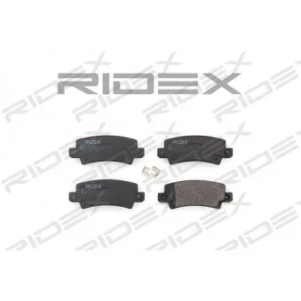 RIDEX 402B0183 - Jeu de 4 plaquettes de frein arrière