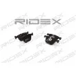 RIDEX 402B0188 - Jeu de 4 plaquettes de frein arrière