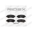 RIDEX 402B0192 - Jeu de 4 plaquettes de frein arrière