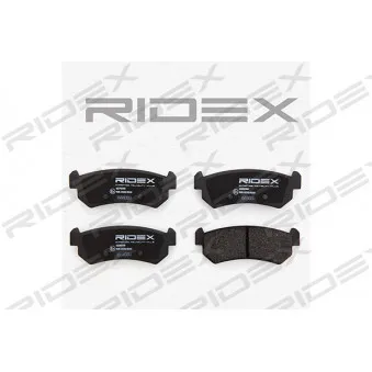 RIDEX 402B0198 - Jeu de 4 plaquettes de frein arrière