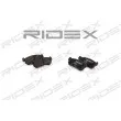 RIDEX 402B0198 - Jeu de 4 plaquettes de frein arrière