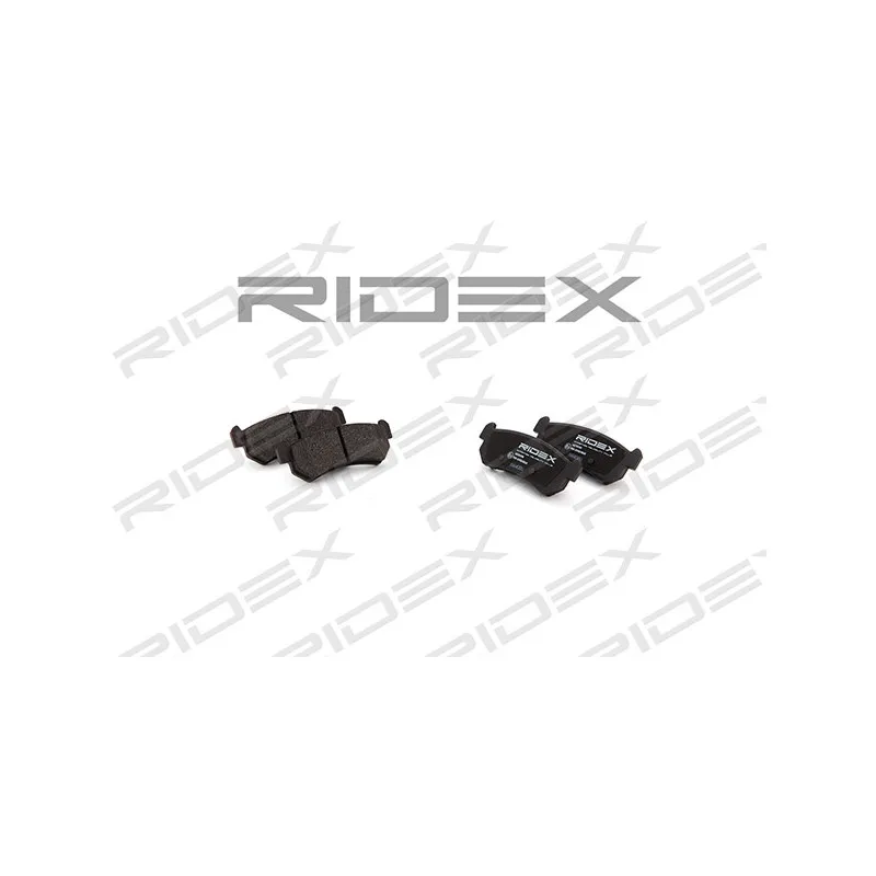 Jeu de 4 plaquettes de frein arrière RIDEX 402B0198 - Visuel 1