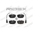 RIDEX 402B0201 - Jeu de 4 plaquettes de frein arrière