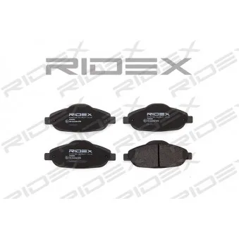 RIDEX 402B0202 - Jeu de 4 plaquettes de frein avant