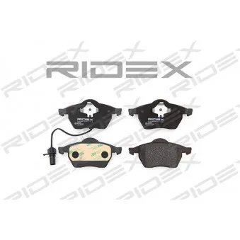 RIDEX 402B0205 - Jeu de 4 plaquettes de frein avant
