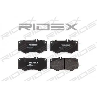 RIDEX 402B0207 - Jeu de 4 plaquettes de frein avant